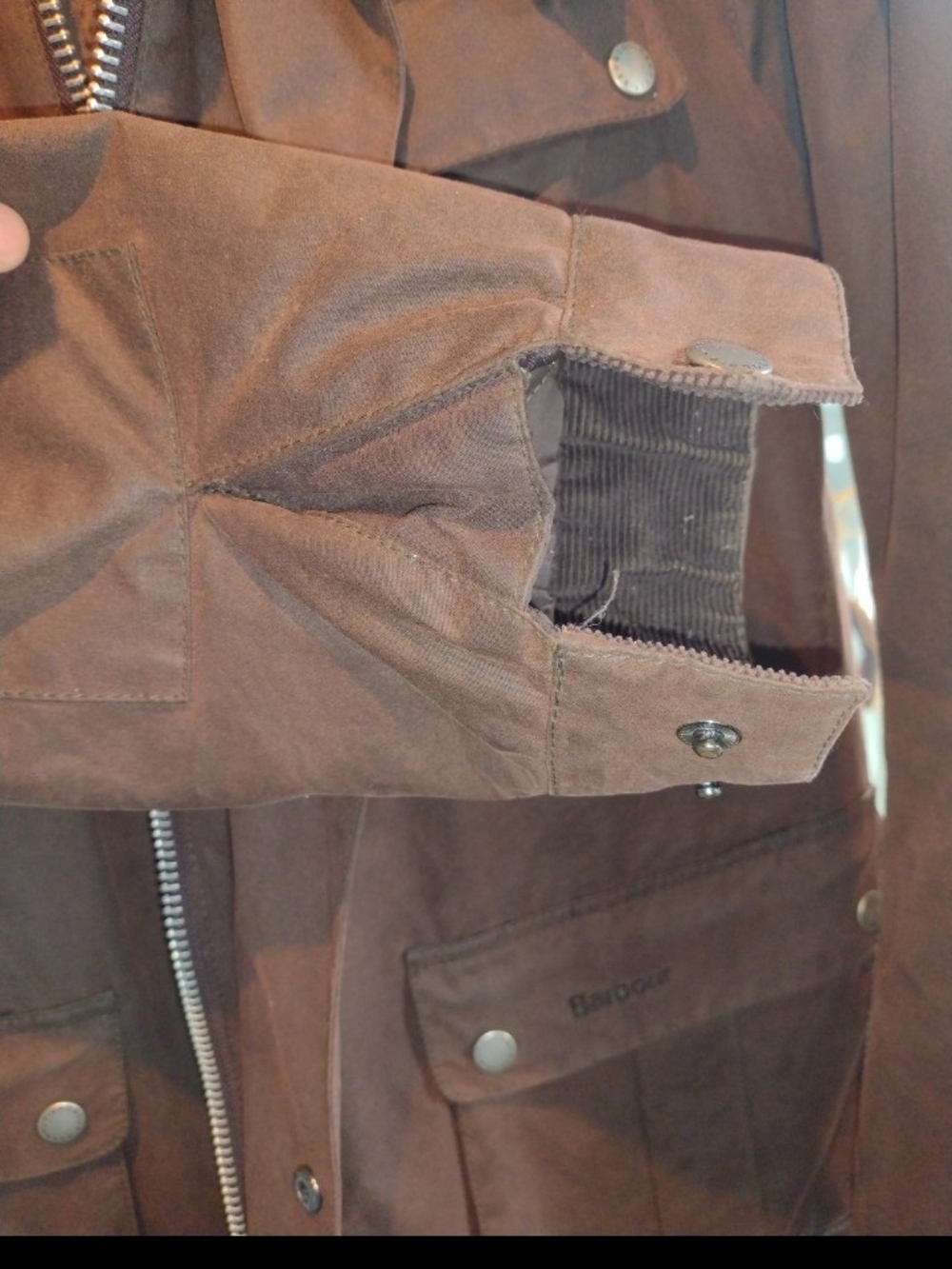 Barbour Men's Brown Waxed Cotton Field Jacket - Picture 12 of 12